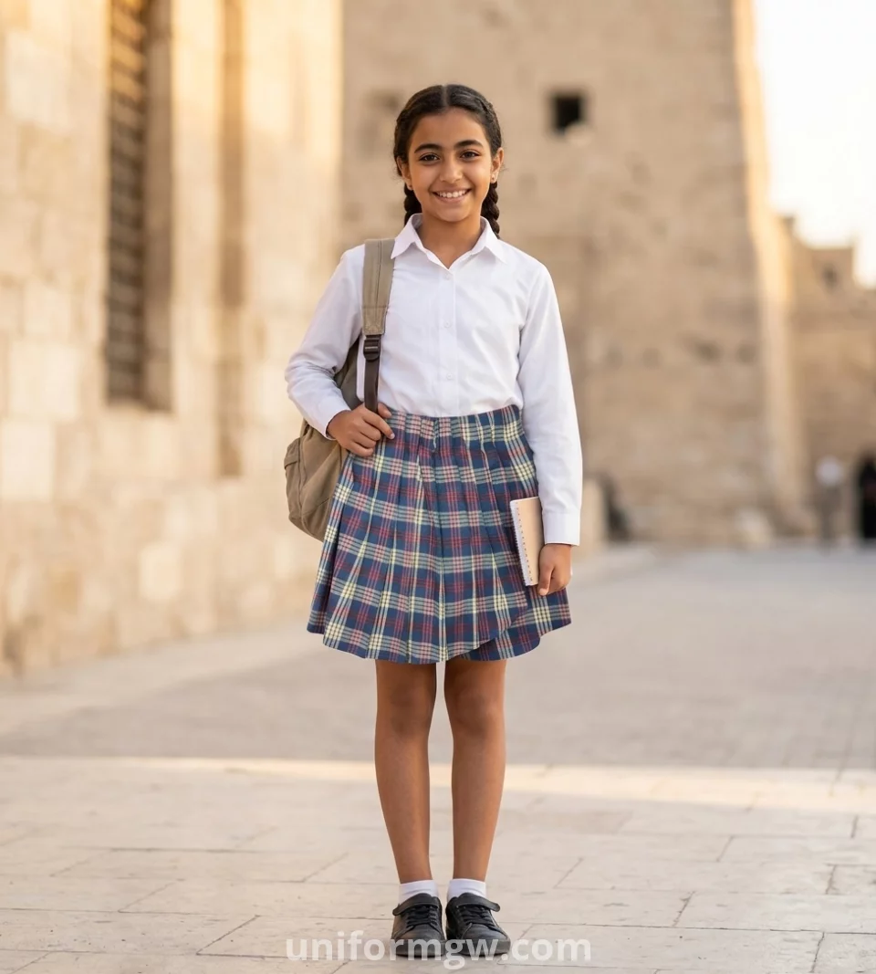 Girls' Summer Skort with Elastic Waist