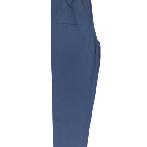 Elastic-waisted gabardine pants with with two front pockets