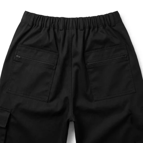 Gabardine pants with a belt and a back waistband 6