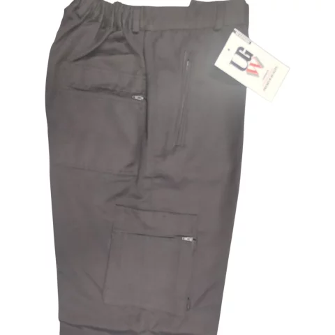 Gabardine pants with a belt and a back waistband 8