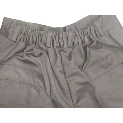 Gabardine pants with a belt and a back waistband 11