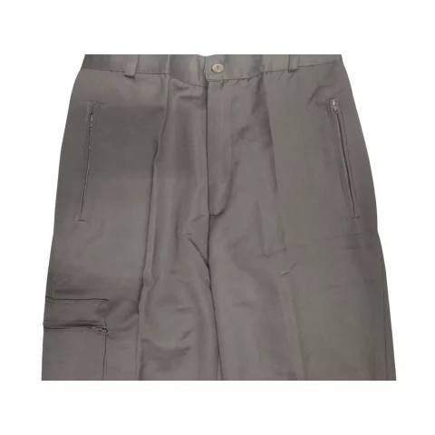 Gabardine pants with a belt and a back waistband 12