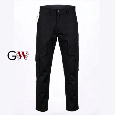 Gabardine Cargo Trousers 8 pockets