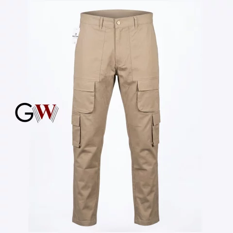 Gabardine Cargo Trousers 8 pockets