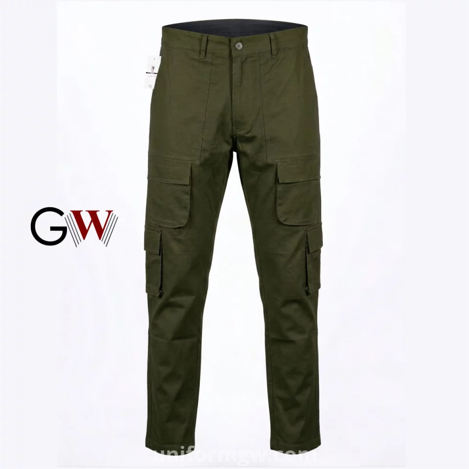 Gabardine Cargo Trousers 8 pockets