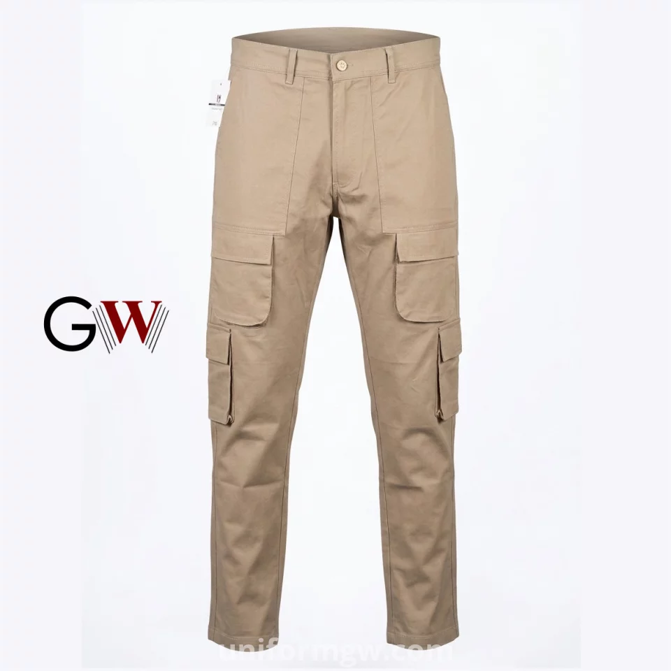 Gabardine Cargo Trousers 8 pockets