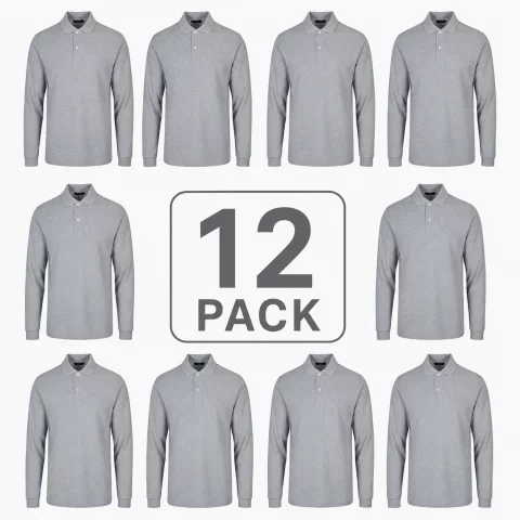 Pack of Cotton Polo T-Shirt Long Sleeves
