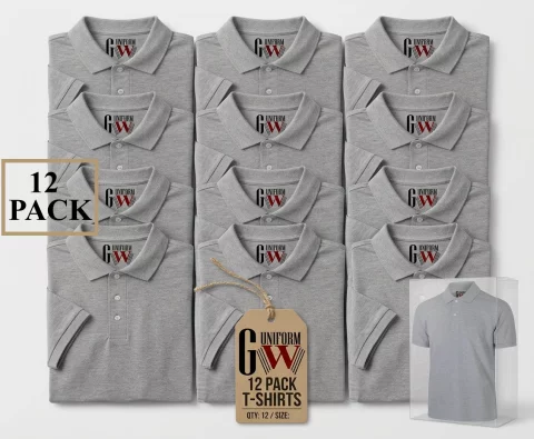 pack of Cotton Polo Short-Sleeve T-Shirt 4