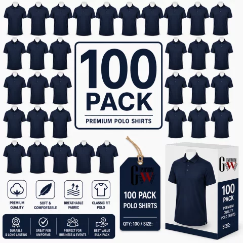 Pack Half-Sleeve Cotton Polo Shirt