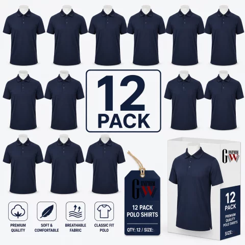Pack Half-Sleeve Cotton Polo Shirt