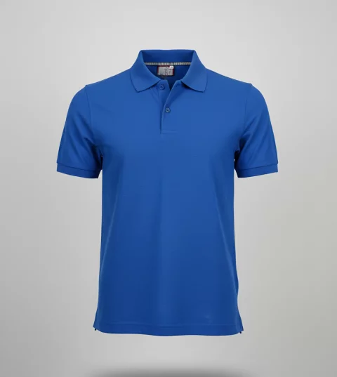 Pack of Navy Blue Cotton Polo Shirts with Half Sleeves 5
