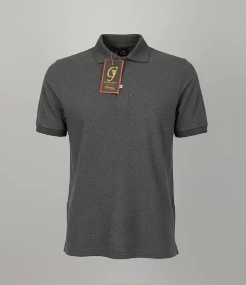 pack of Dark Gray Cotton Polo Short-Sleeve T-Shirt 6