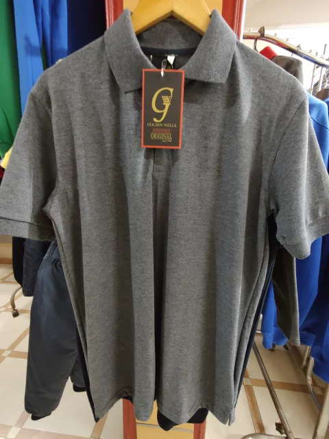 pack of Dark Gray Cotton Polo Short-Sleeve T-Shirt 8