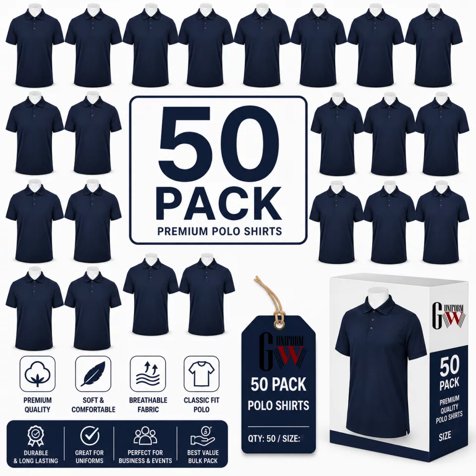 Pack Half-Sleeve Cotton Polo Shirt