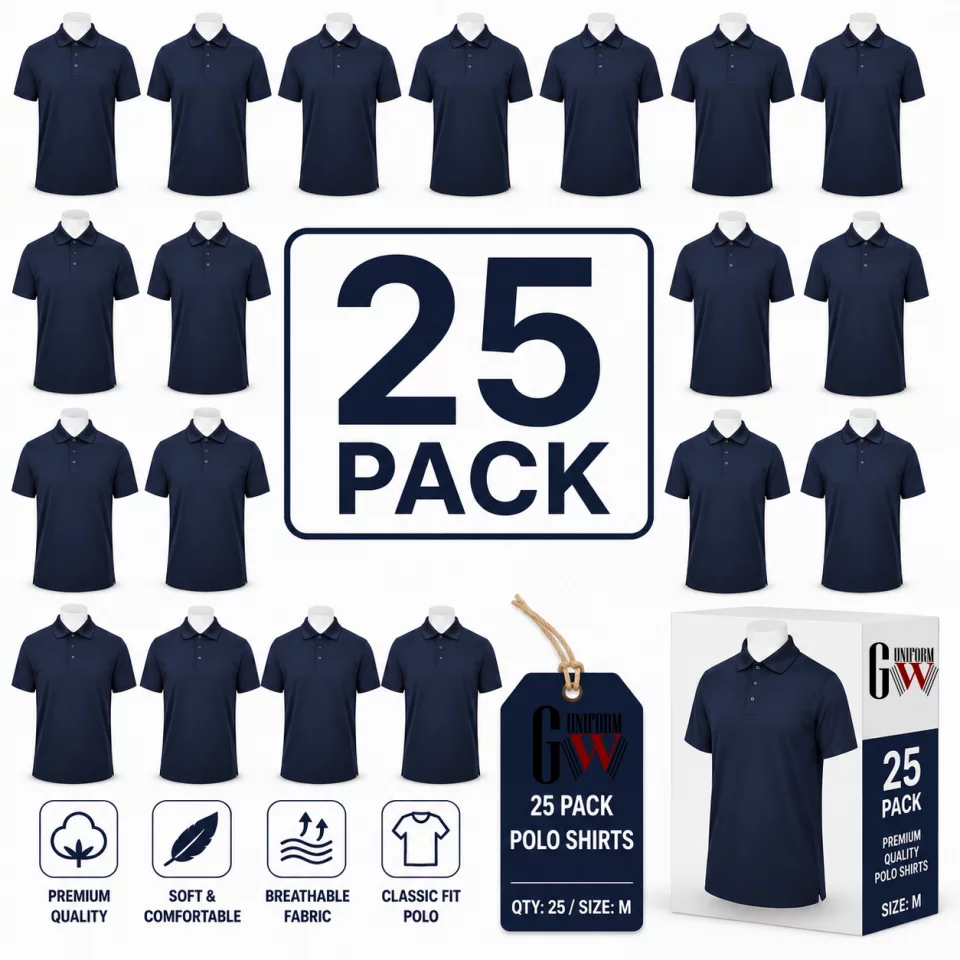Pack Half-Sleeve Cotton Polo Shirt