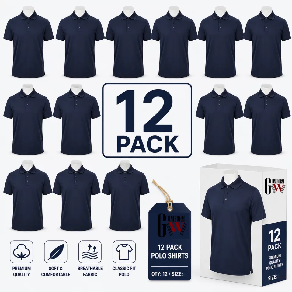 Pack Half-Sleeve Cotton Polo Shirt