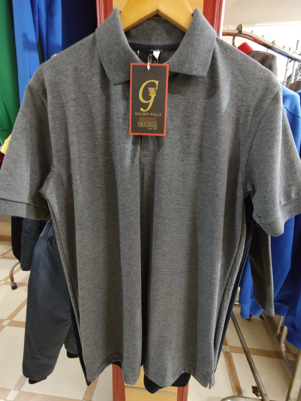 pack of Dark Gray Cotton Polo Short-Sleeve T-Shirt